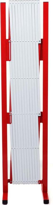 Produktbild Swisshandel24 Absperrgitter, Scherengitter Zaun Schutzgitter ausziehbar, Alu rot-weiss - Höhe 153cm, Breite 36-300 (31 cm)