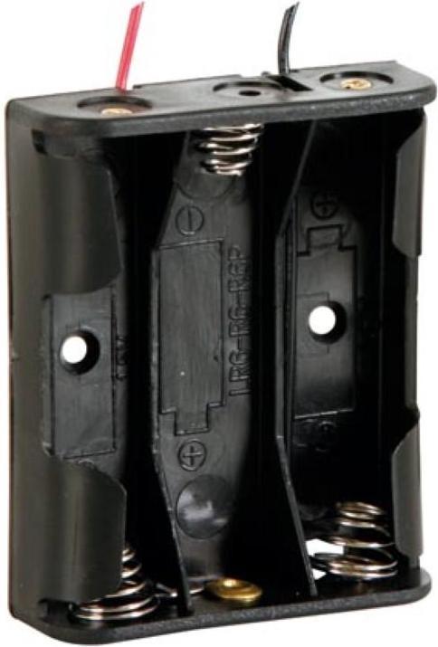 Velleman Batteriehalter Für 3 x Aa-Batterien (Mit Kabeln)
