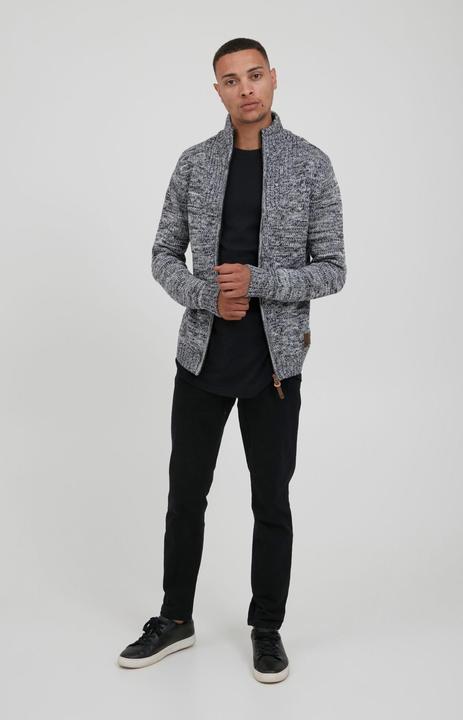 Actual product image Solid Pomeroy Men's Cardigan Chunky Knit Jacket With Funnel Neck Made Of 100% Cotton (XL)