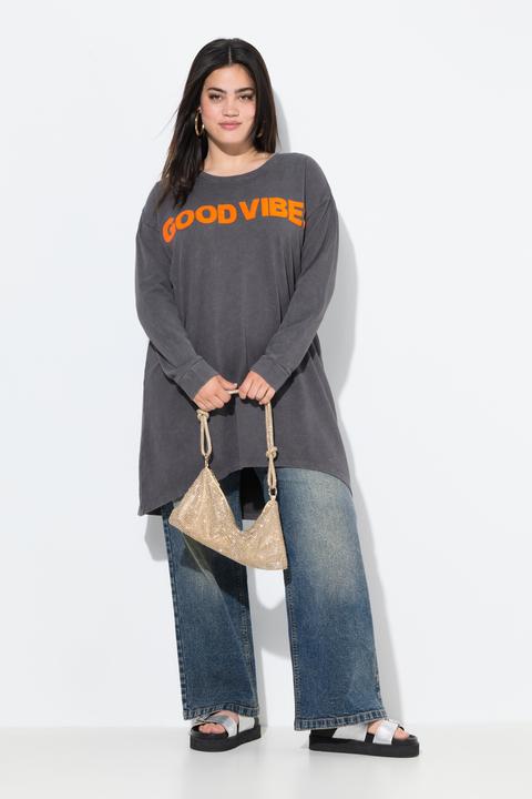 Actual product image Angel of Style Sweatshirt, Loose Fit, Schriftzug, Acid Wash (50)