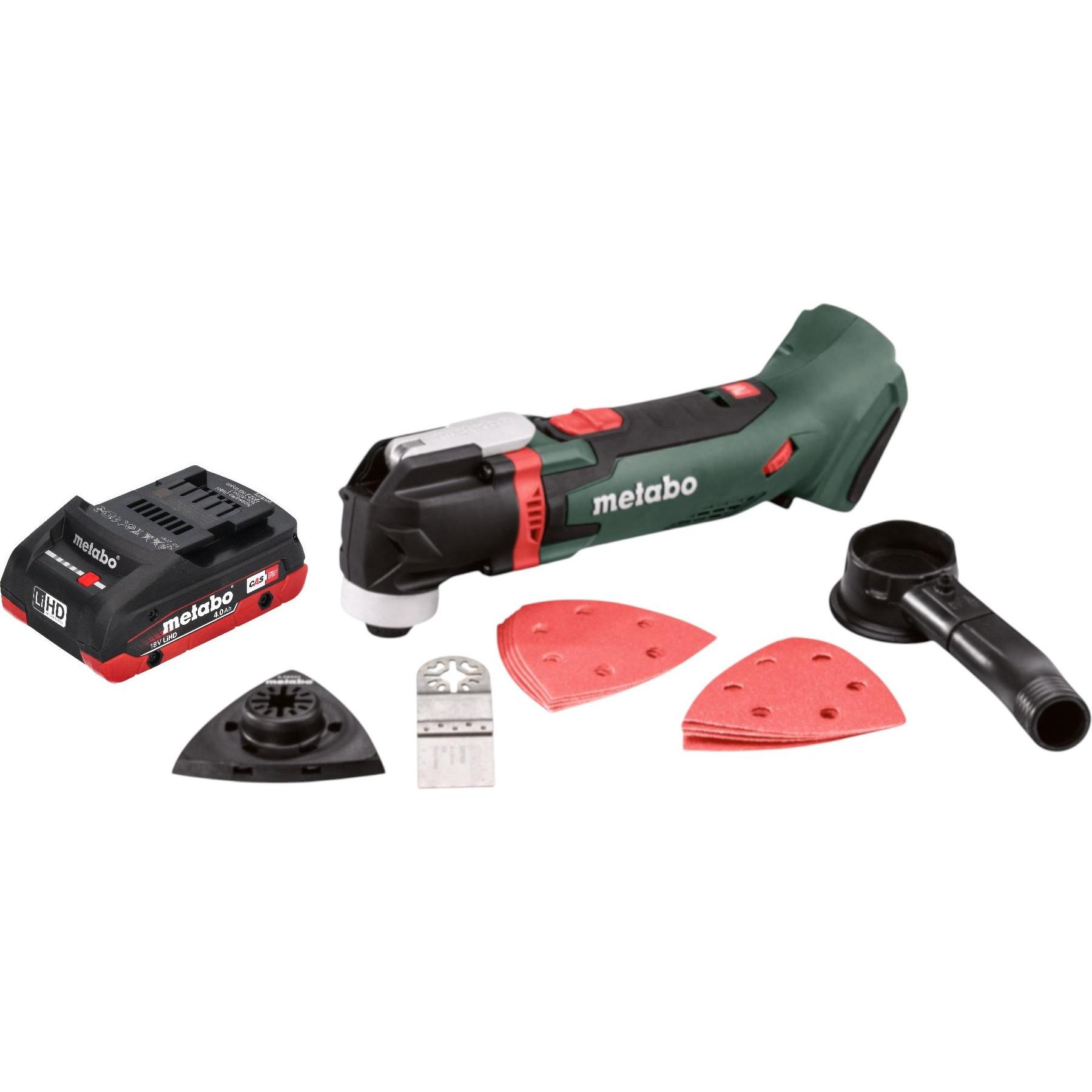 Metabo, Elettroutensile multifunzionale, MT 18 LTX Akku Multitool 18 V OIS / Starlock + 1x LiHD Akku 4,0 Ah - ohne Ladegerät