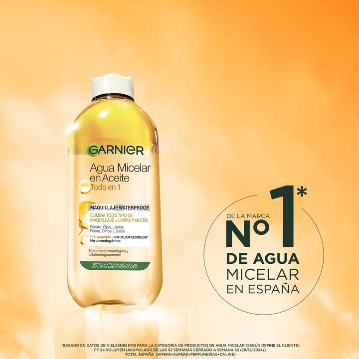 Produktbild Garnier Skin Active Micellar Water Oil (400 ml) (Reinigungstücher Gesicht, 450 g)