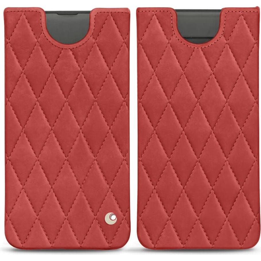 Noreve Lederschutzhülle (Samsung Galaxy S10+), Smartphone Hülle, Rot