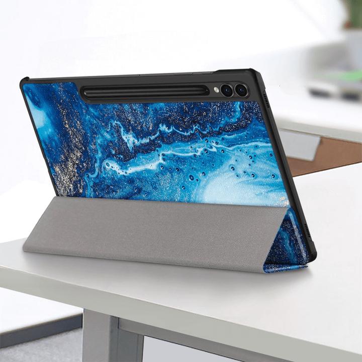 Actual product image Cover-Discount Galaxy Tab S9+ - Tri-fold Smart Case Sea Wave (Galaxy Tab S9+, Galaxy Tab S10+)