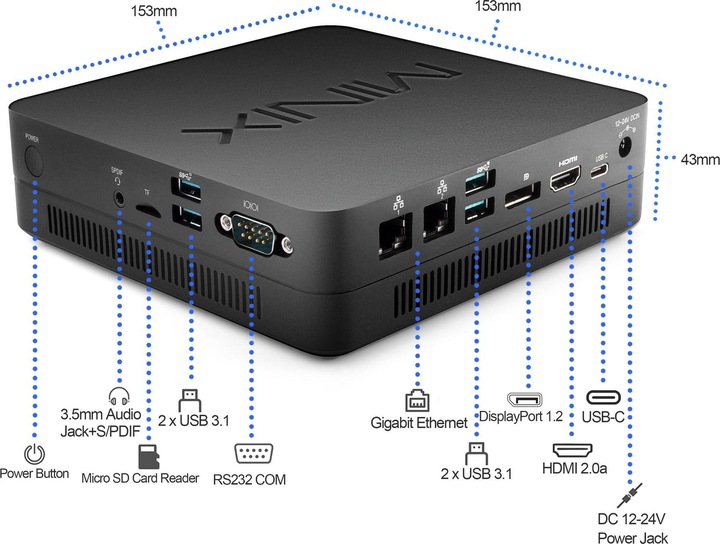 Produktbild Minix Mediaplayer NGC-7 Pro (Intel Core i7-10510U)