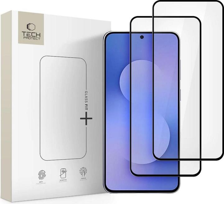 Image du produit Tech-Protect Glass Fit+ 2er-Pack Panzerglas für Samsung Galaxy S25 FE - Schwarz (2 pièce(s), Samsung Galaxy S25 FE)