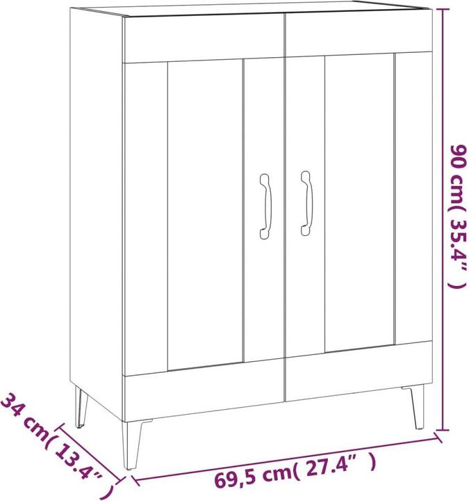 Image du produit vidaXL Liam (69.50 x 69.50 x 90 cm)