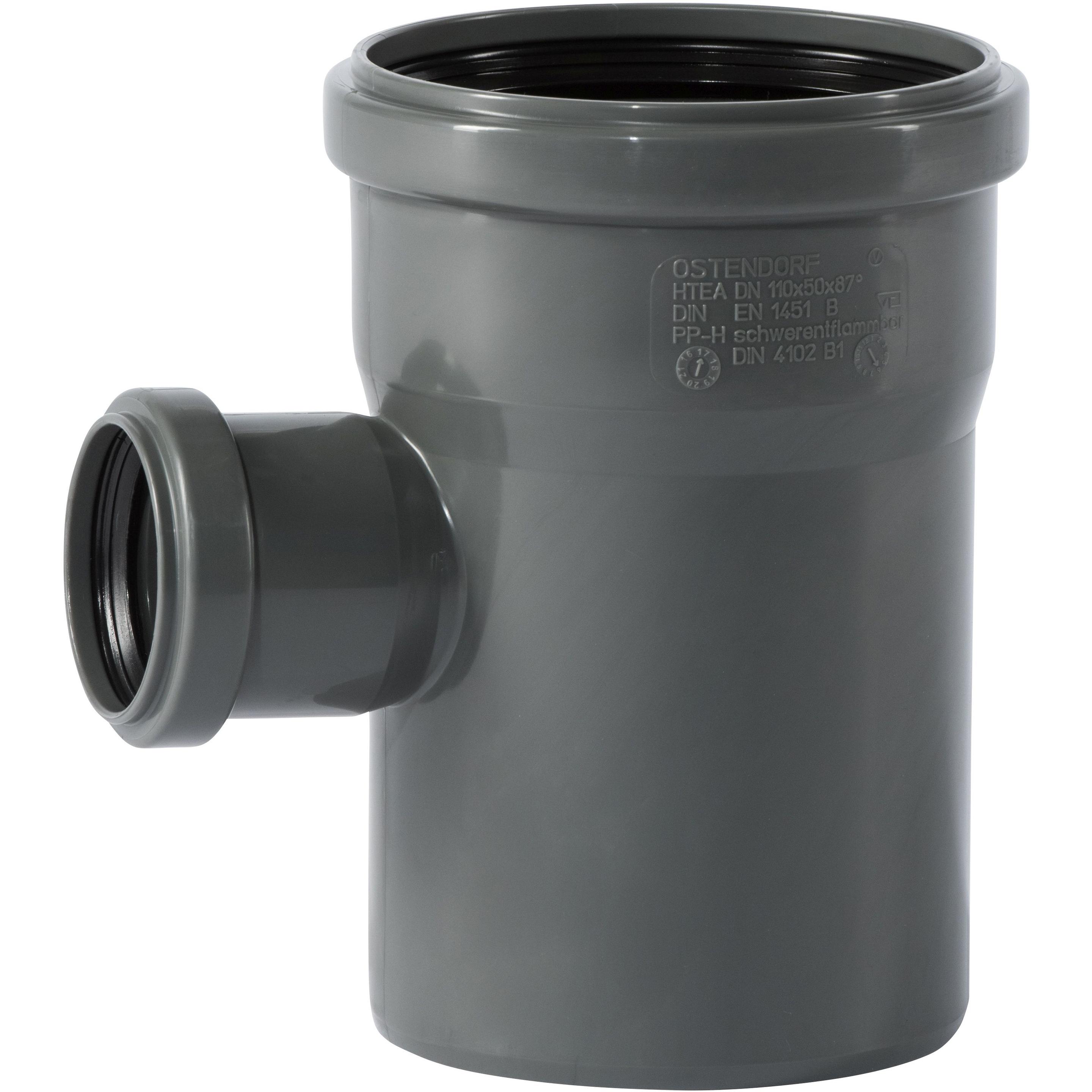 Csdk SL, Zubehör Sanitärinstallation, HT Safe grenrør 110/50mm 87gr Kraftvoller Aufstieg mit patentierten Stahlringen.