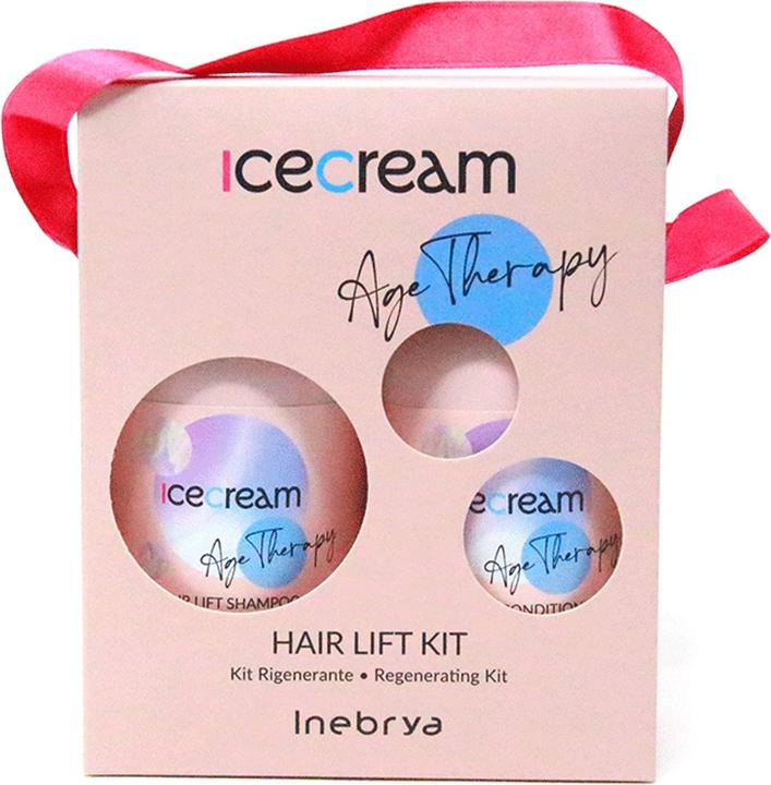 Actual product image Inebrya IC Hair Lift Kit Shampoo+Condition 2x300ml (600 ml, Liquid shampoo)