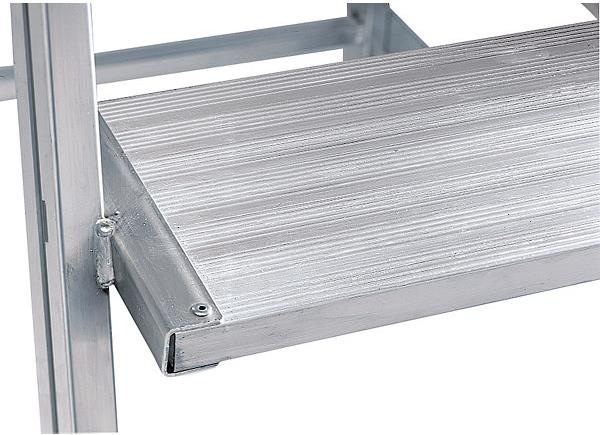 Immagine prodotto Munk Scala a piattaforma con salita su un lato (Scala a pioli, 124 cm)