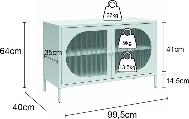 Image du produit Dorel Home Luna (100 x 40 x 64 cm)