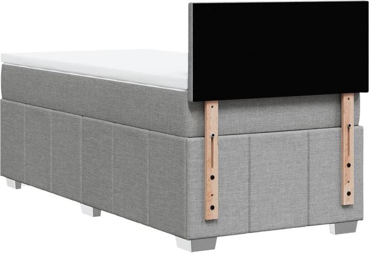 Actual product image vidaXL Bo x springbett mit Matratze 90 x 190 cm Stoff (90 x 190 cm)