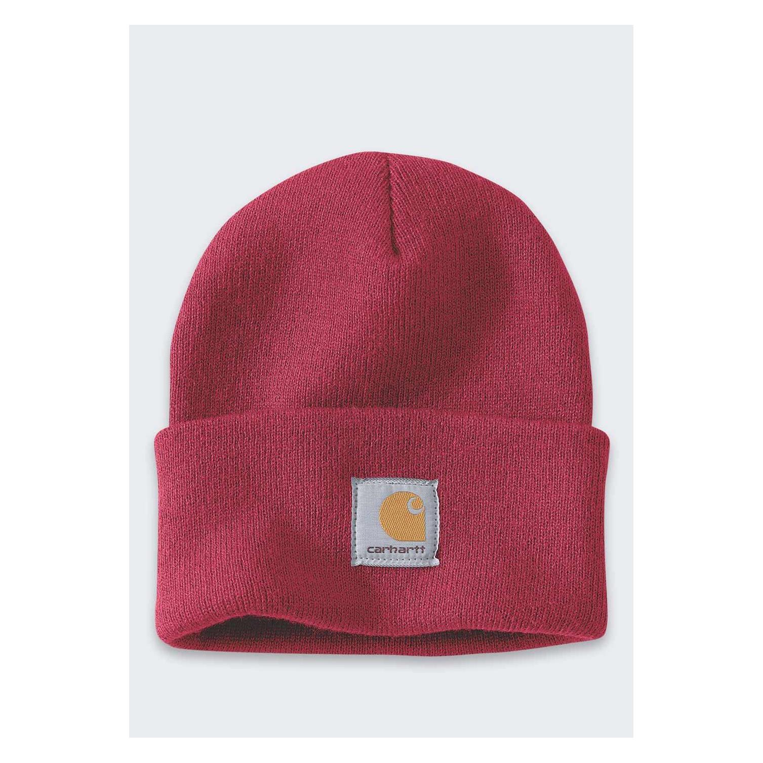 Carhartt, Mütze, Strickmütze Mit Umschlag Industry Rot, Rot