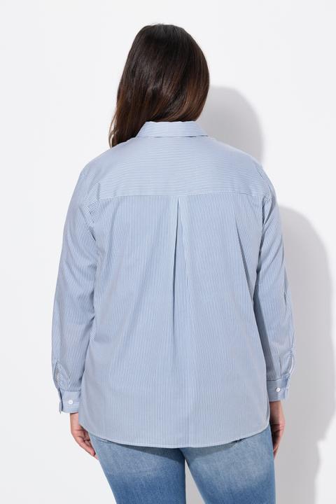 Actual product image Ulla Popken Striped Button Down Shirt (46, 48)