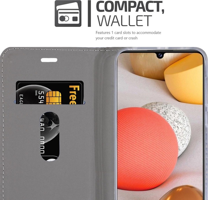 Produktbild Cadorabo Book Jeans Optik Cover (Samsung Galaxy A42 5G)