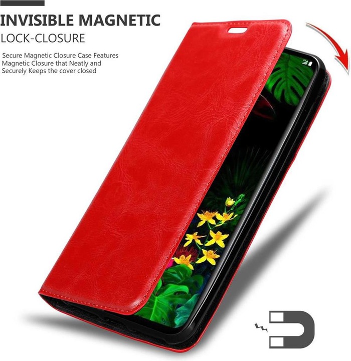Actual product image Cadorabo Book Invisible Magnet Cover (LG G8s)
