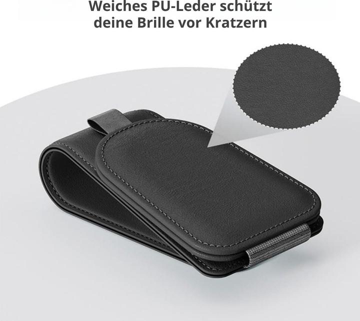 Image du produit Hermex Brillenablage fürs Auto Sonnenblende-Clip Sonnenbrillenhalter Etui
