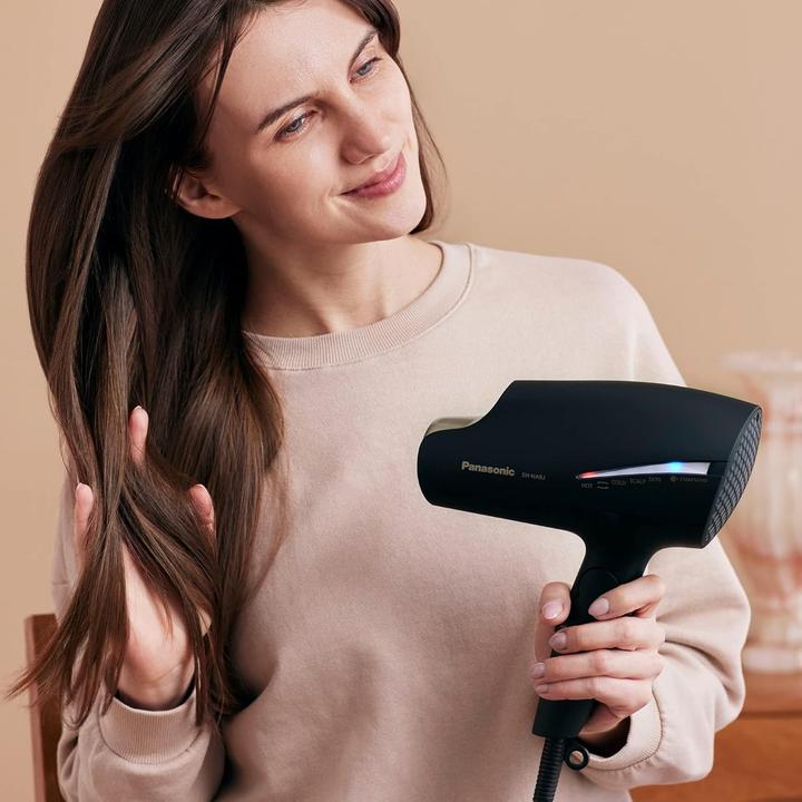 Actual product image Panasonic nanoe™ hair care series hair dryer EH-NA9J with double mineral technology - Champagne Gold (1800 W)
