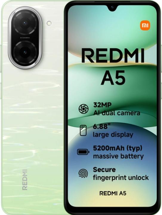 Produktbild Xiaomi Redmi A5 4G (64 GB, Lake Green, 6.88", Dual SIM, 4G)