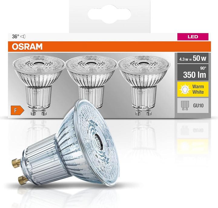 Produktbild Osram Led Base Par16 (GU10, 4.30 W, 350 lm, 3 x, F)