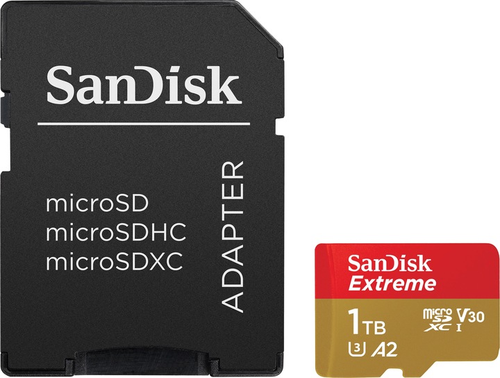 SanDisk Extreme UHS-I V30 (1000 GB, microSDXC, U3, UHS-I)