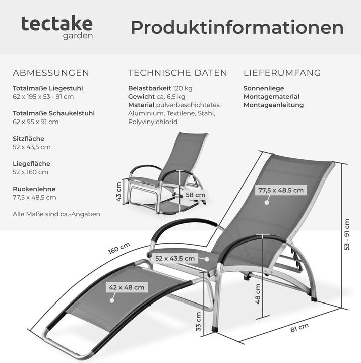 Immagine prodotto tectake Avignone (195 cm)