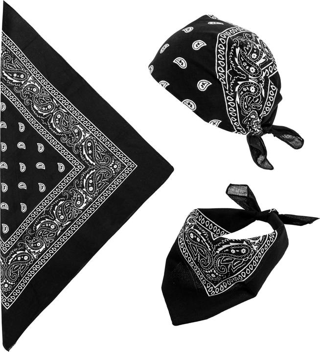 Widmann Bandana schwarz 55x55cm