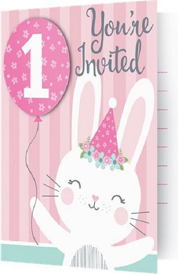 Produktbild Creative Party Einladungen 1. Geburtstag Lapinou