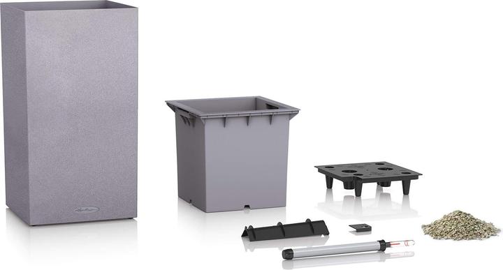 Actual product image Lechuza Planter Canto Stone 30 High (30 x 30 x 56.80 cm)