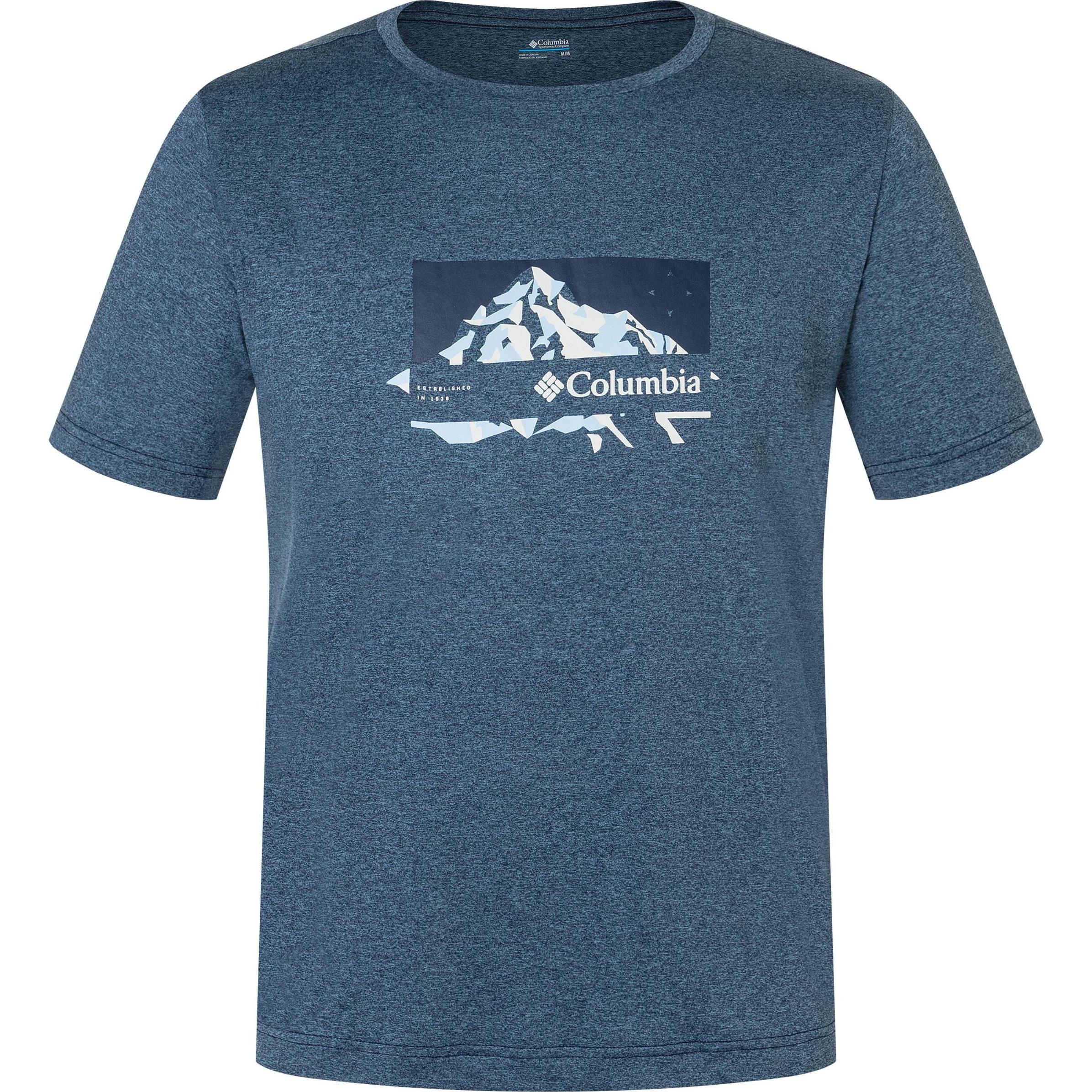 Columbia, Herren, Shirt, Kwick Hike™ Graphic SS Tee, Blau, (XL)