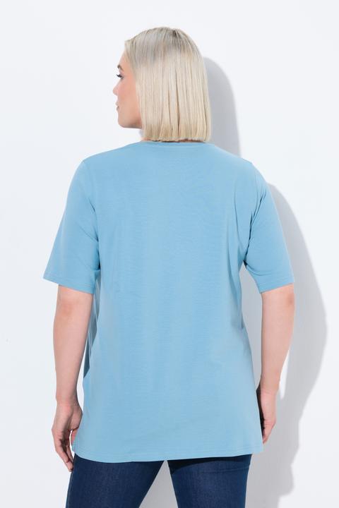 Produktbild Ulla Popken T-Shirt, A-Linie, Rundhalsausschnitt, Halbarm (60)