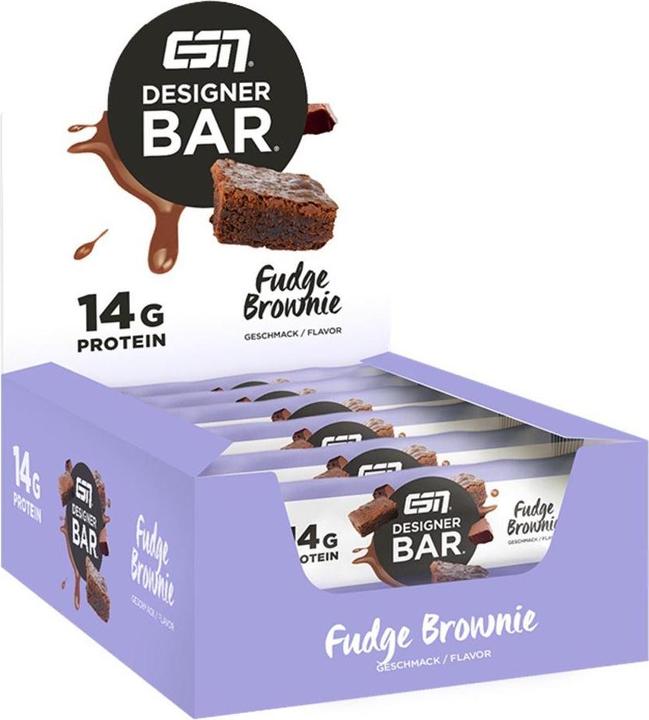 Produktbild ESN Designer Bar (Fudge Brownie, 12 Stk., 540 g)
