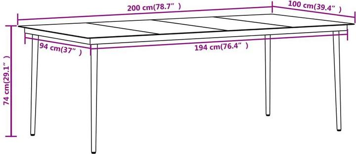 Actual product image vidaXL Annmaria (200 cm)