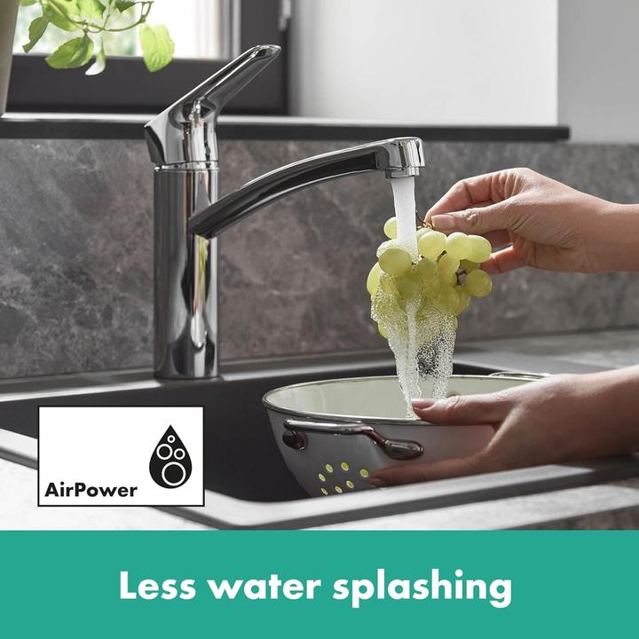 Immagine prodotto hansgrohe Rubinetto da cucina MyCube, ruotabile a 360° e a risparmio idrico