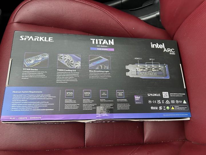 Actual product image Sparkle Intel Arc B580 Titan OC (12 GB)