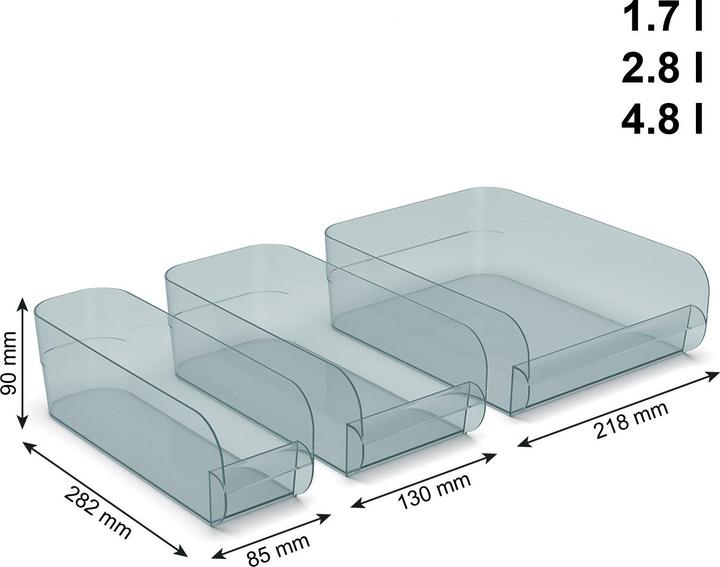 Produktbild Rotho Set Kühlschrankorganizer 3 tlg. LISKAMM keine Sekundärfarbe / Variante