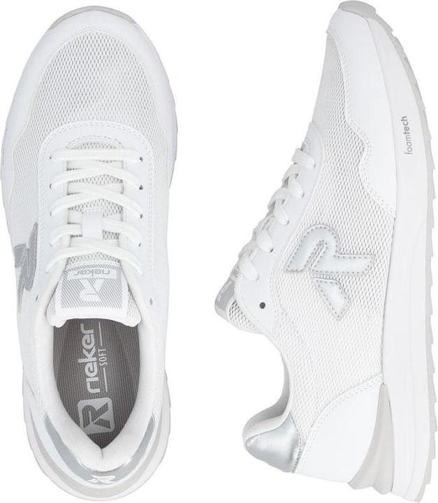 Actual product image Rieker Women's sports shoes mesh comfortable soft white W2404-82 (37)