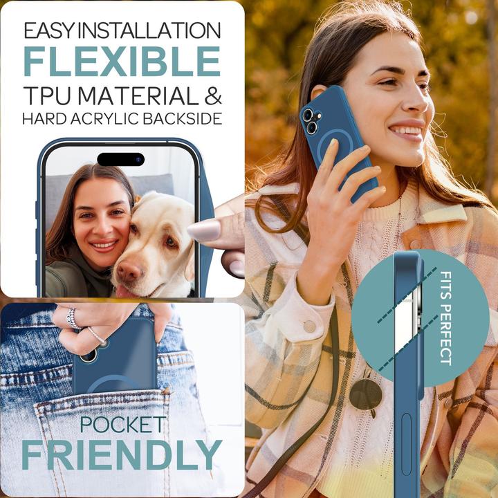 Actual product image Nalia Matte hybrid case with MagSafe function (Apple iPhone 16)