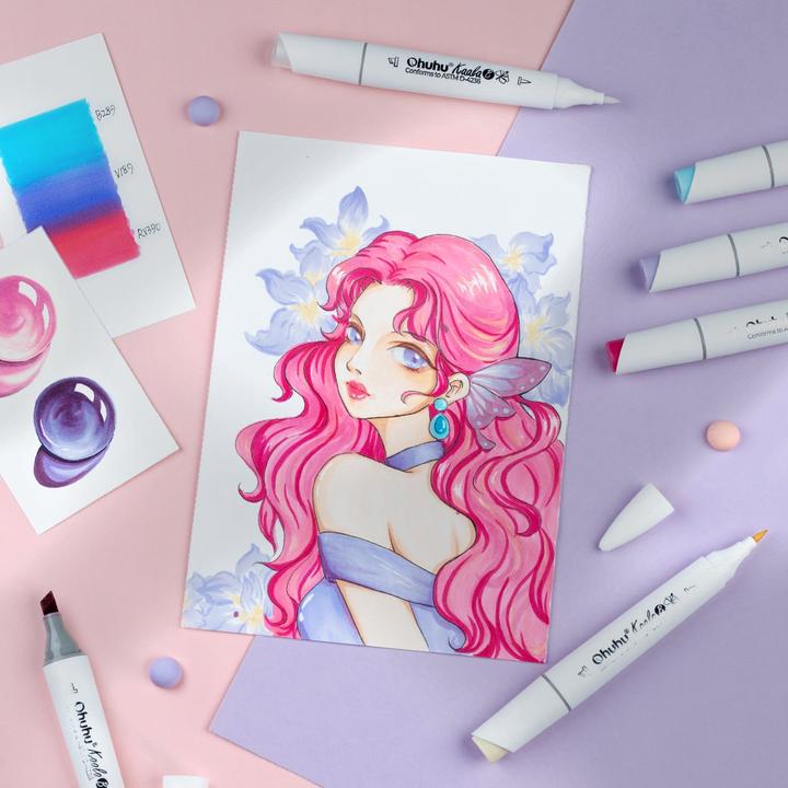 Image du produit Ohuhu Marqueurs d'art Kaala Couleurs d'illustration (60x)