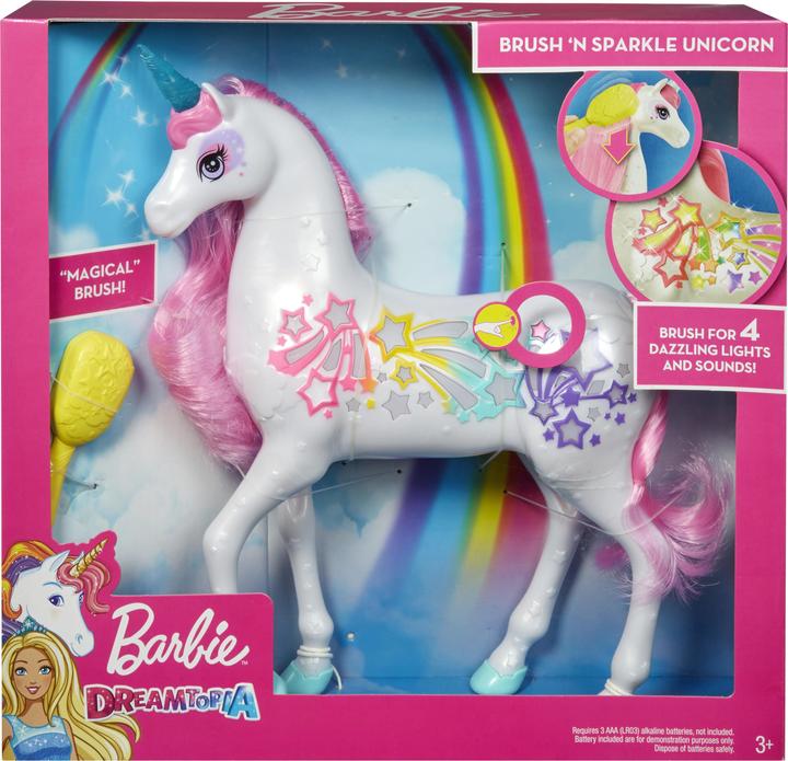 Actual product image Barbie Dreamtopia Brush 'n Sparkle Unicorn