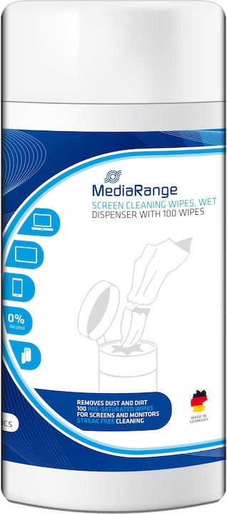 MediaRange Chiffons de nettoyage pour écran (100 x)