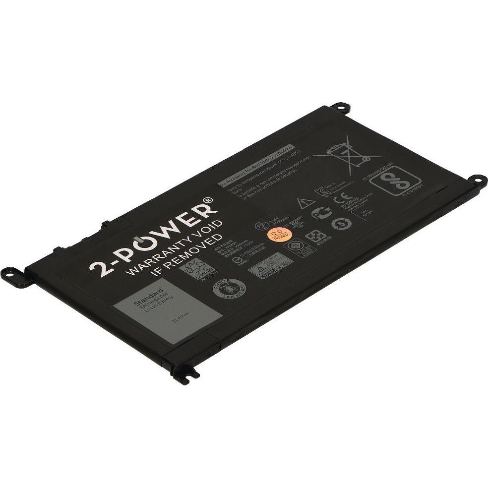 Thumbnail - 2-Power Main Battery Pack 11.4V 3500mAh (3 Zellen, 3500 mAh), Notebook Akku, Schwarz