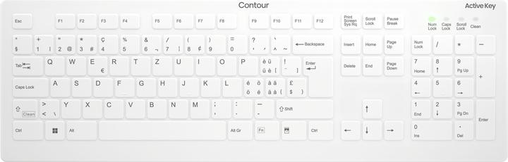 Actual product image CHERRY AK-C8112 MEDICAL KEYBOARD WL (CH, Wireless)