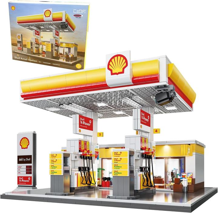 Image du produit Cada Shell Tankstelle mit Shop und Waschanlage Bricks