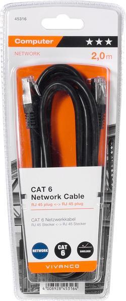 Produktbild Vivanco Netzwerkkabel (F/UTP, CAT6, 2 m)