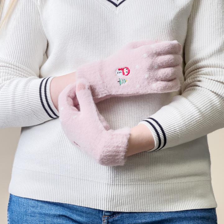 Produktbild Hurtel Schneemann-Winter-Touch-Handschuhe – rosa (One Size)