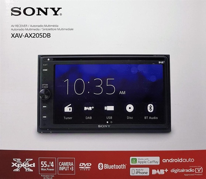 Produktbild Sony Xav-Ax205db (Android Auto, Apple Carplay)