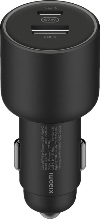 Image du produit Xiaomi Chargeur de voiture 67W USB-A + Type-C
