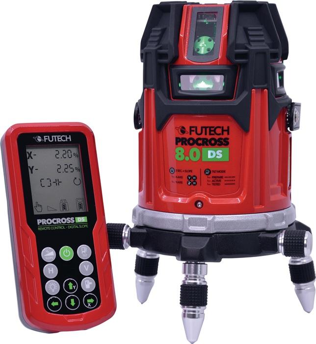 Futech Multilinienlaser PROCROSS 8.0 DS GREEN+Quattro MM PROMO 2x200m 1 mm/10m
