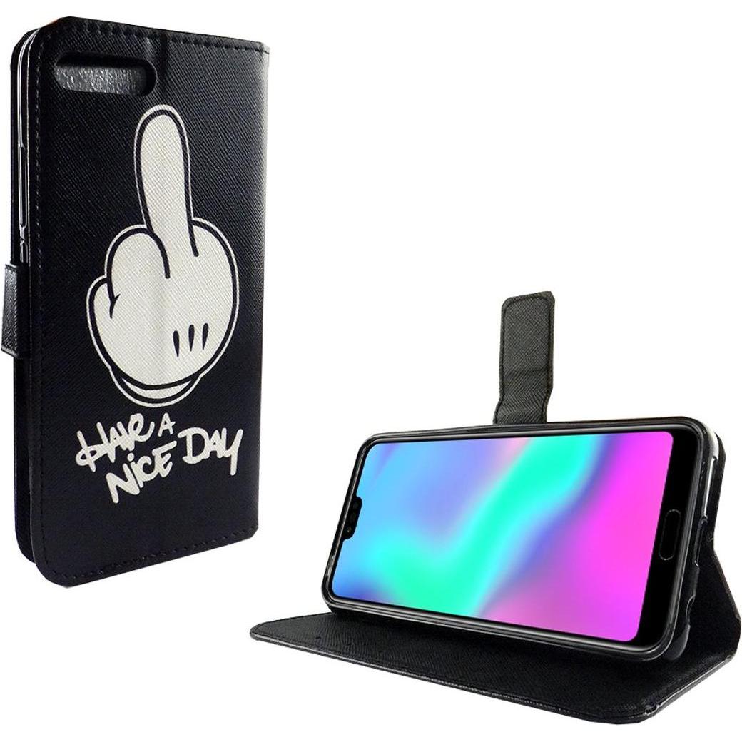 König Design Hülle Handy Schutz für Huawei Honor 10 Case Cover Tasche Wallet Etui Handyhülle (Honor 10), Smartphone Hüll...